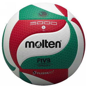몰텐 - V5M5000 배구공 5호/FIVB(국제 배구 연맹) 공인구/인공피혁/배구볼/배구용품/몰텐배구공